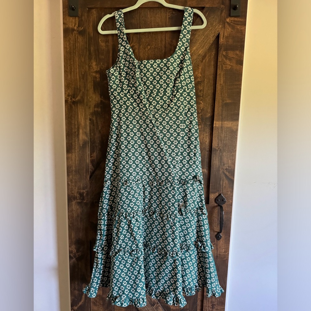 By Anthropologie Sleeveless Ruffled A-Line Dress